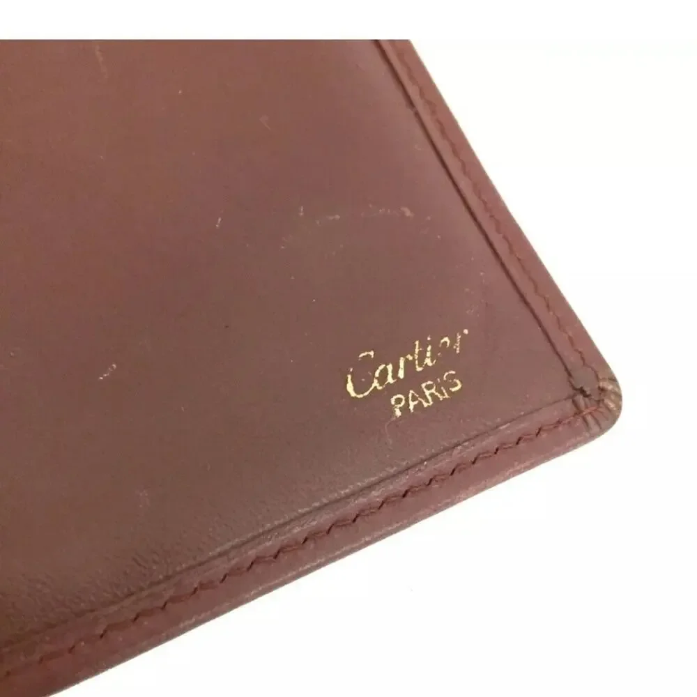 Vintage Cartier Leather Bifold Checkbook EUC